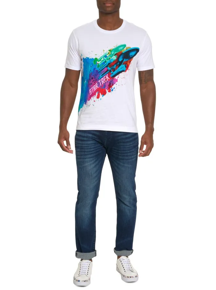 Men Robert Graham Polos and TShirts STARSHIP TSHIRT WHITE