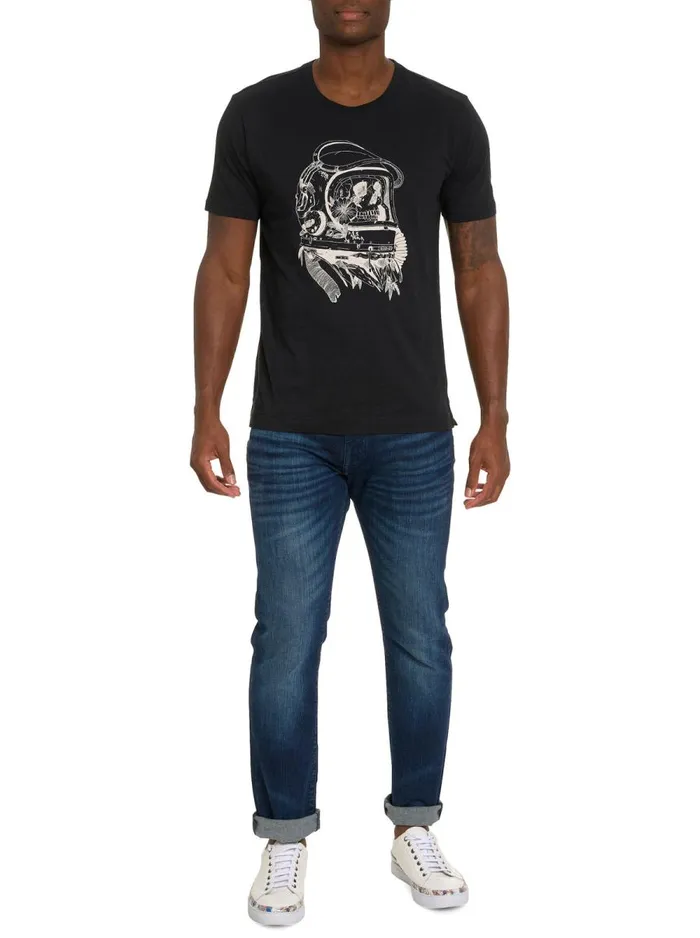Men Robert Graham Polos and TShirts SUBMARINE SKULL TSHIRT BLACK