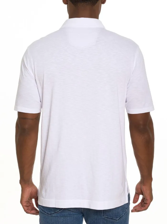 Men Robert Graham Polos and TShirts VANDAM POLO WHITE