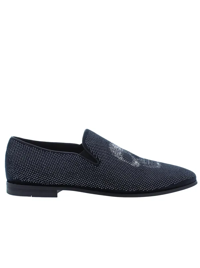 Men Robert Graham Shoes ROXBERRY SMOKING SLIPPER BLACK