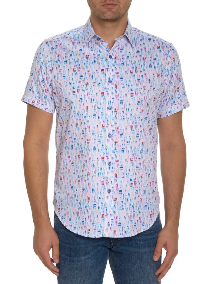 Men Robert Graham Short Sleeve Button Down Shirts CARLYLE SHORT SLEEVE BUTTON DOWN SHIRT MULTI