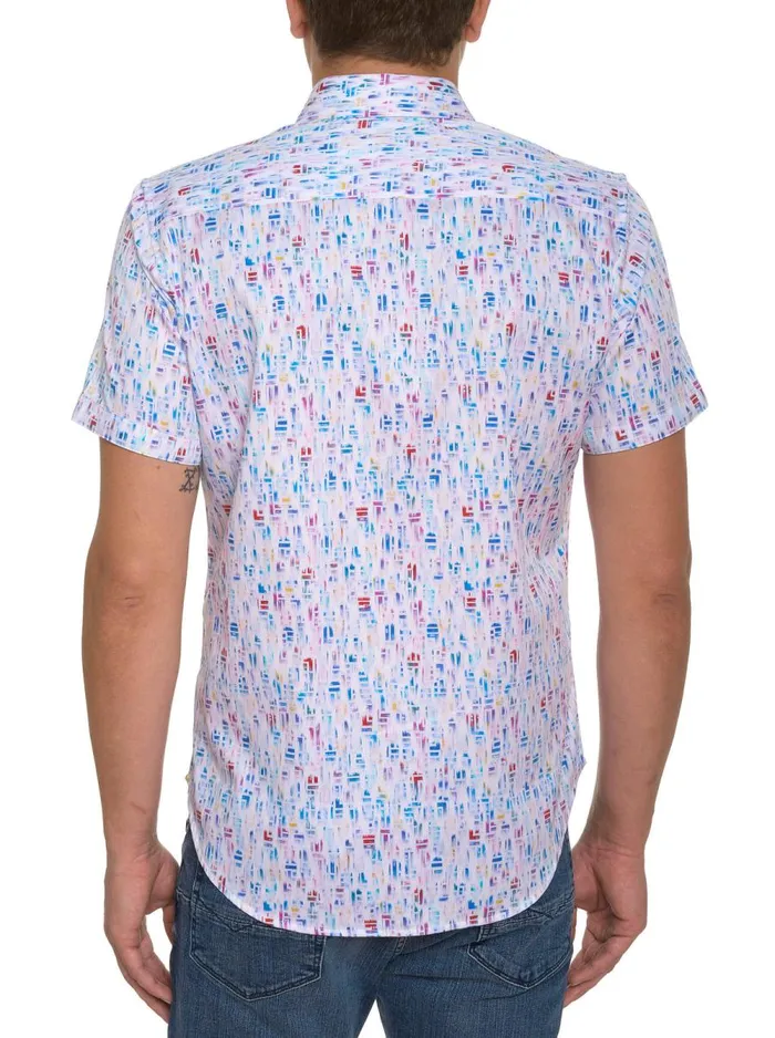 Men Robert Graham Short Sleeve Button Down Shirts CARLYLE SHORT SLEEVE BUTTON DOWN SHIRT MULTI