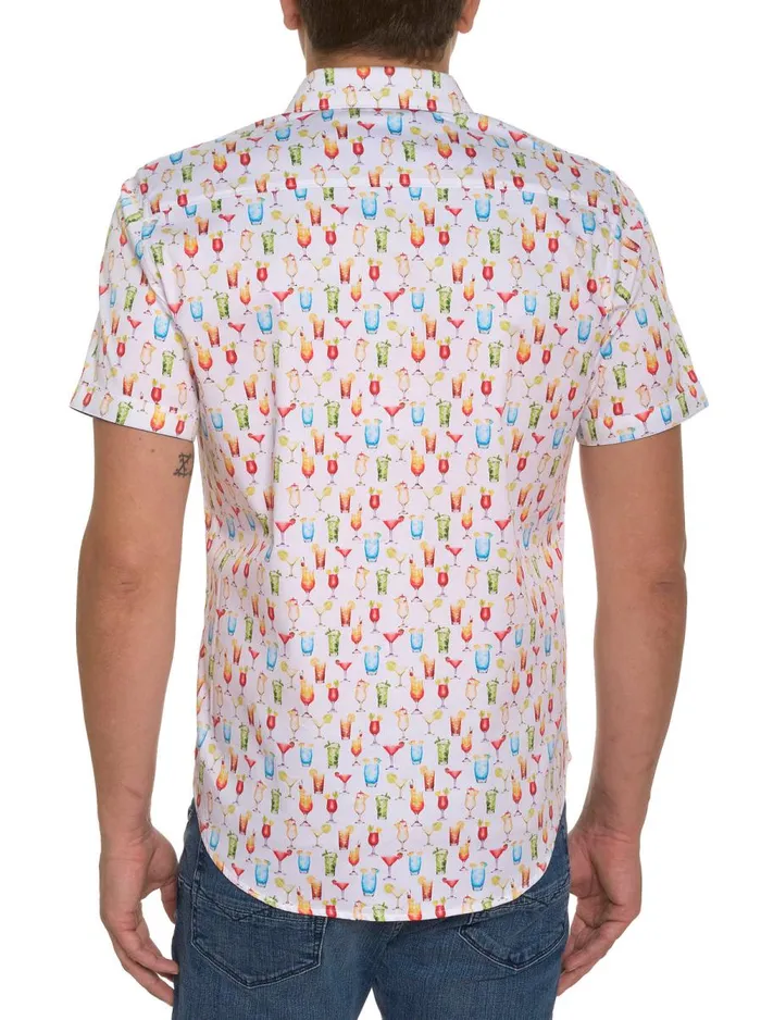 Men Robert Graham Short Sleeve Button Down Shirts MIXER SHORT SLEEVE BUTTON DOWN SHIRT MULTI