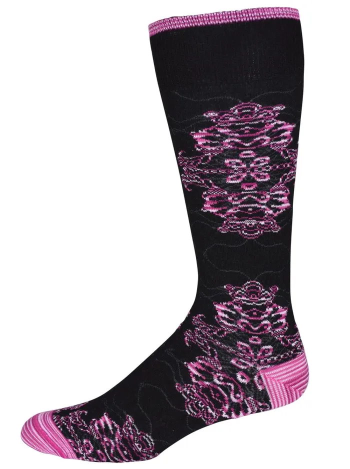 Men Robert Graham Socks CACHE SOCKS BLACK