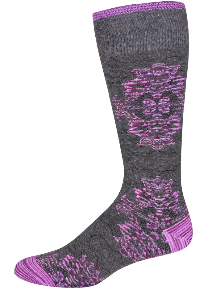 Men Robert Graham Socks CACHE SOCKS CHARCOAL