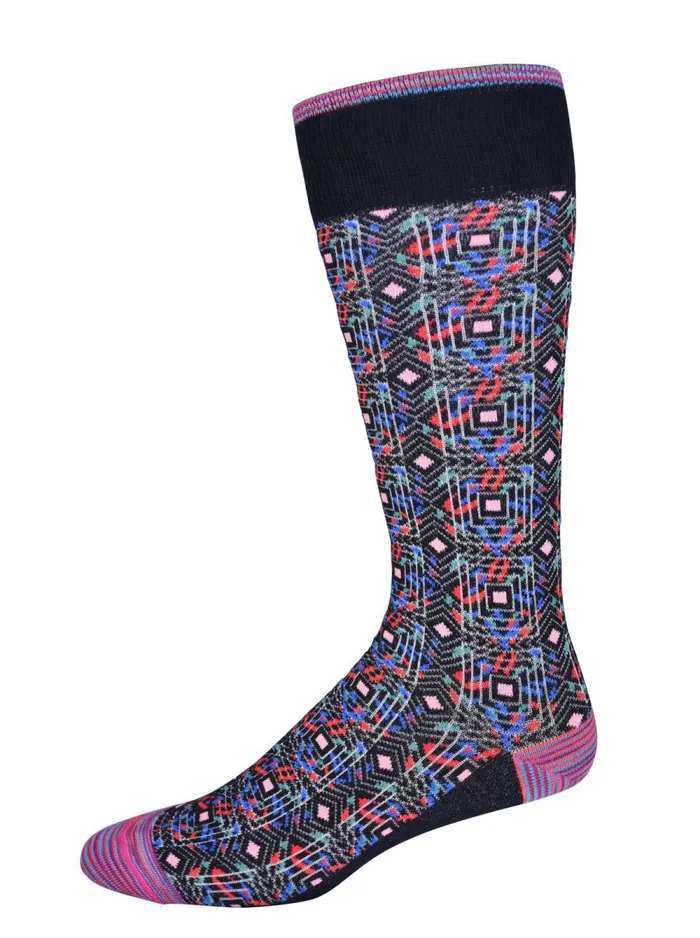 Men Robert Graham Socks DREAM ON SOCKS NAVY