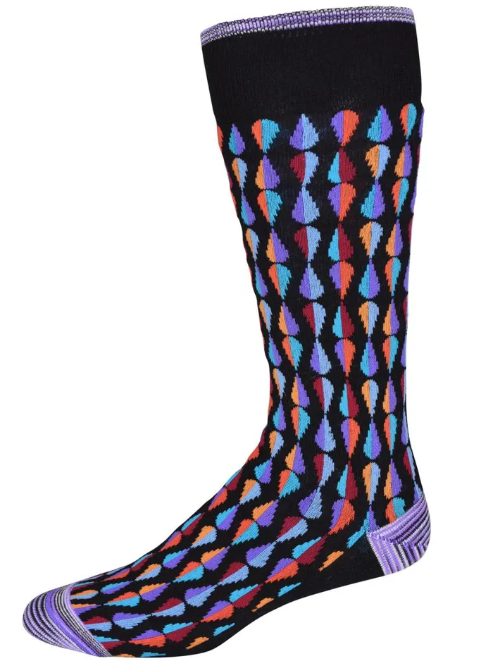 Men Robert Graham Socks GOGO SOCKS BLACK