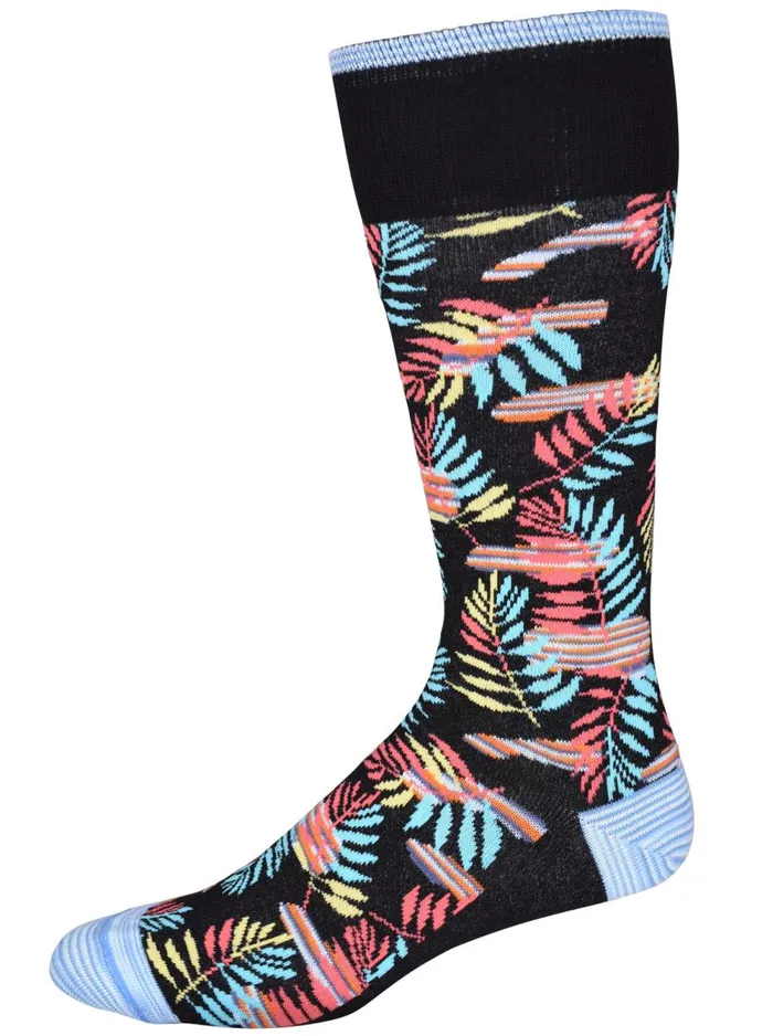 Men Robert Graham Socks SHERRY SOCKS BLACK