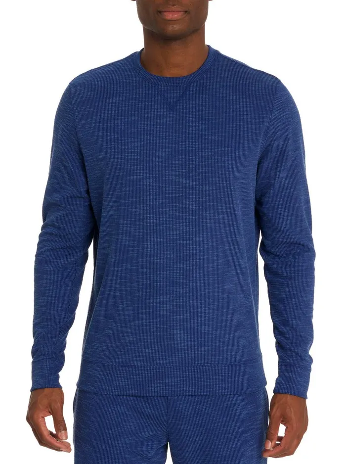 Men Robert Graham Sweaters and Knits EMEILIO LONG SLEEVE KNIT NAVY