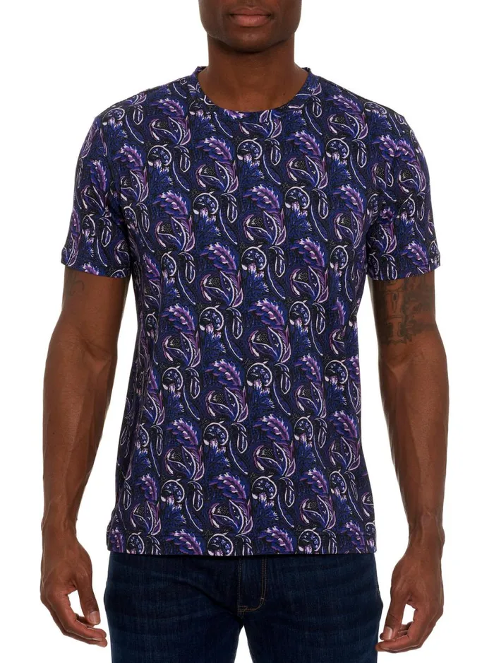 Men Robert Graham Sweaters and Knits PALLAS TSHIRT PURPLE