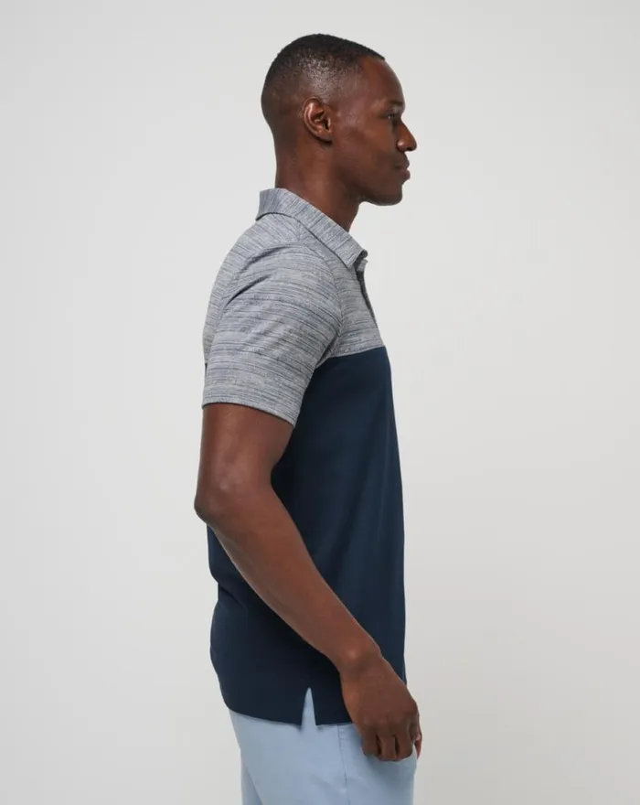 Men ROCKY BEACH POLO Heather Medium Grey TravisMathew Polos