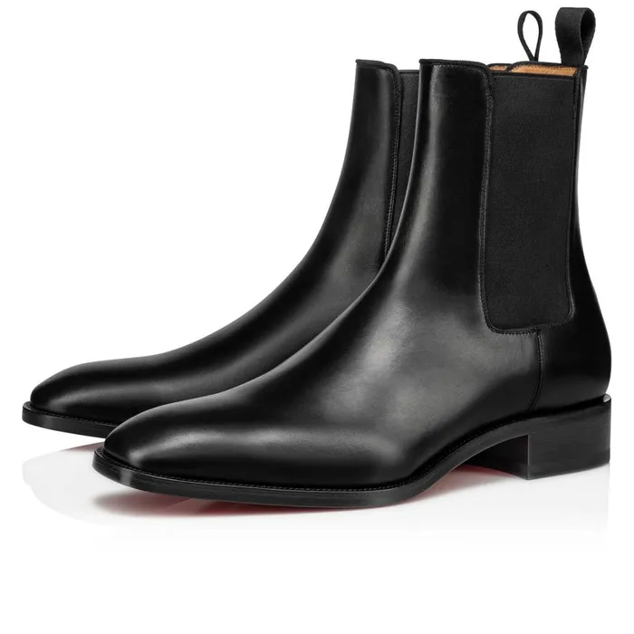 Men Samson Boots 8211 Calf Leather 8211 Black Black Christian Louboutin Ankle Boots Men Samson Boots 8211 Calf Leather 8211 Black Black Christian Louboutin Ankle Boots