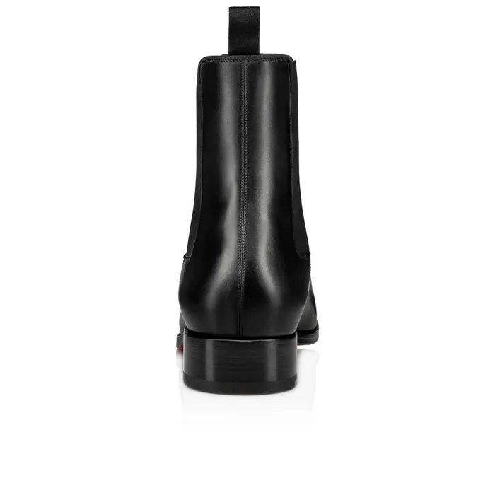 Men Samson Boots 8211 Calf Leather 8211 Black Black Christian Louboutin Ankle Boots