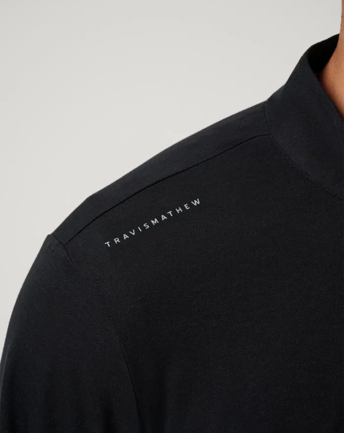 Men SAN DIEGO PADRES TIME TO TAILGATE QUARTER ZIP Black TravisMathew Quarter Zips