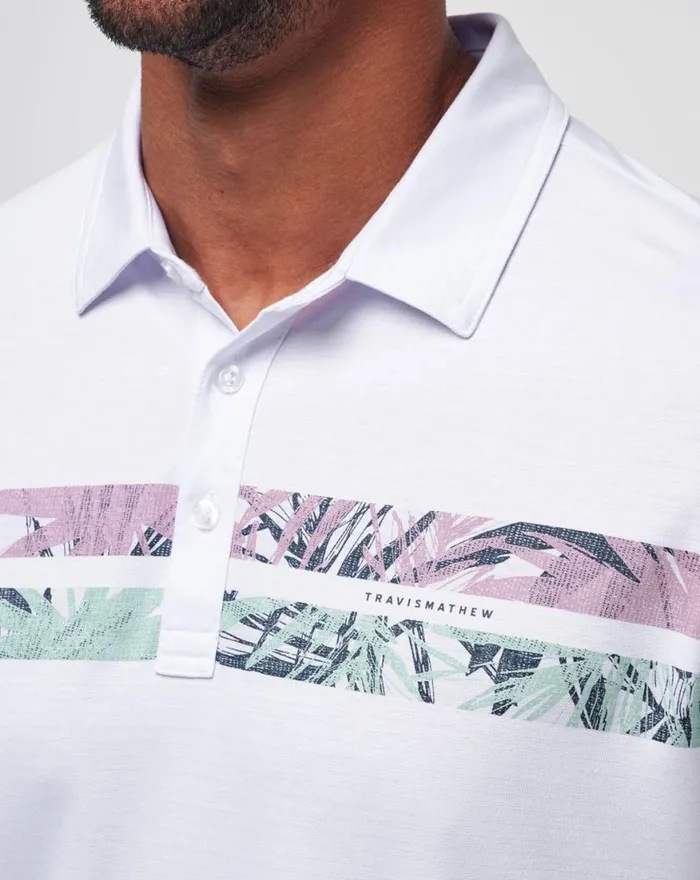 Men SAND SHAKER POLO White TravisMathew Polos