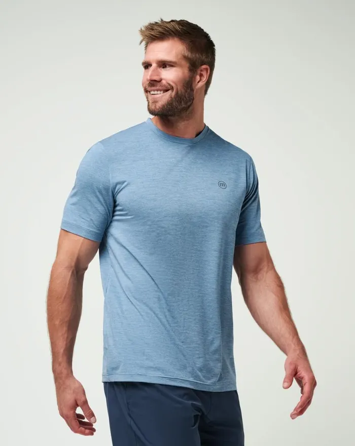 Men SCENIC VISTA ACTIVE TEE Heather Copen Blue TravisMathew Tees