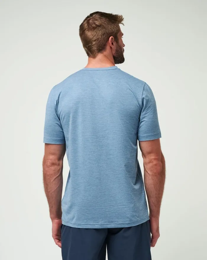 Men SCENIC VISTA ACTIVE TEE Heather Copen Blue TravisMathew Tees
