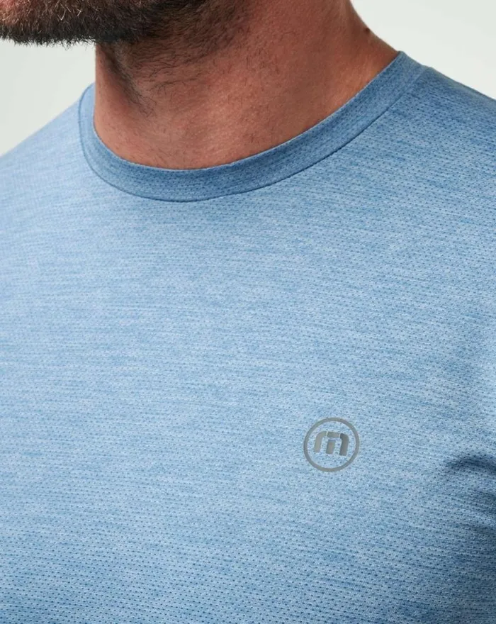 Men SCENIC VISTA ACTIVE TEE Heather Copen Blue TravisMathew Tees