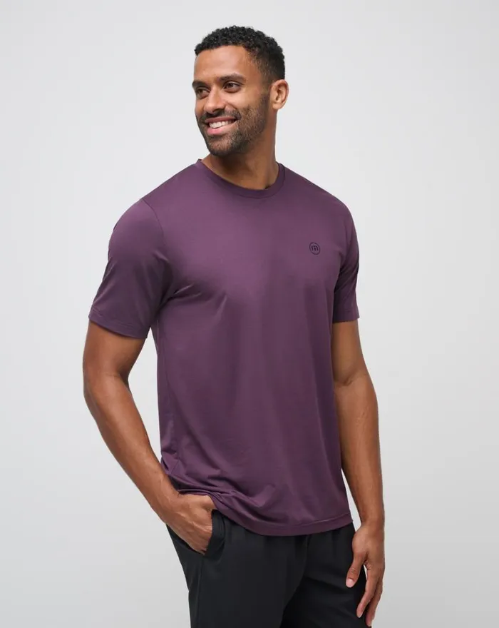 Men SCENIC VISTA ACTIVE TEE Plum TravisMathew Tees