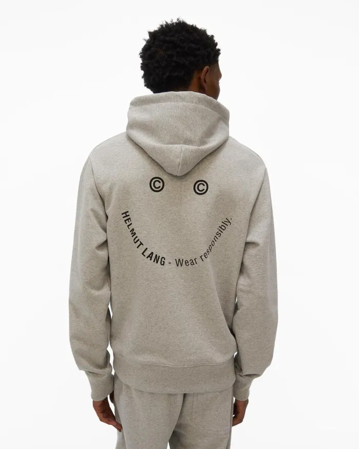 Men School Hoodie Vapor Heather Helmut Lang Sweatshirts