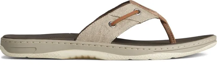Men SeaCycled Baitfish Baja Flip Flop Taupe Sperry Boots
