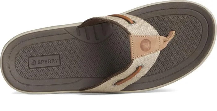Men SeaCycled Baitfish Baja Flip Flop Taupe Sperry Boots Men SeaCycled Baitfish Baja Flip Flop Taupe Sperry Boots