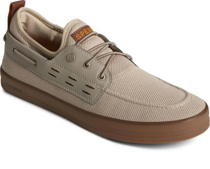 Men SeaCycled Fairlead Boat Sneaker Taupe Sperry Sneakers