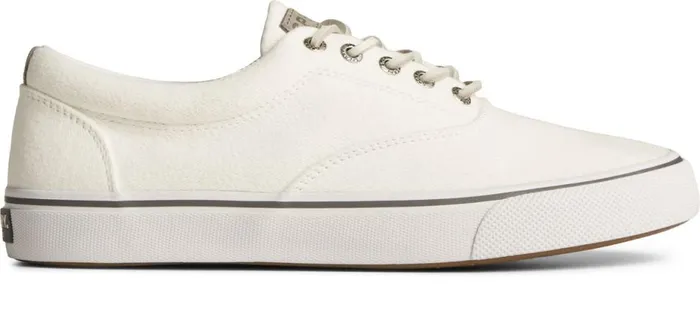 Men SeaCycled Striper II CVO Textile Sneaker White Sperry Sneakers