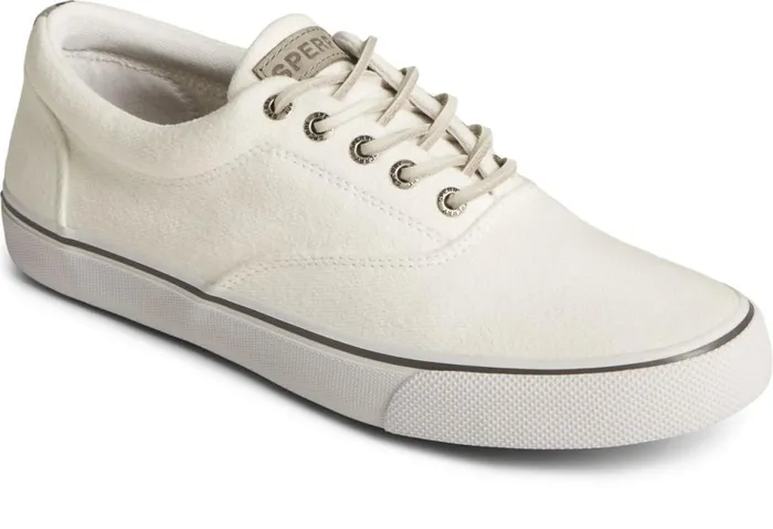 Men SeaCycled Striper II CVO Textile Sneaker White Sperry Sneakers Men SeaCycled Striper II CVO Textile Sneaker White Sperry Sneakers