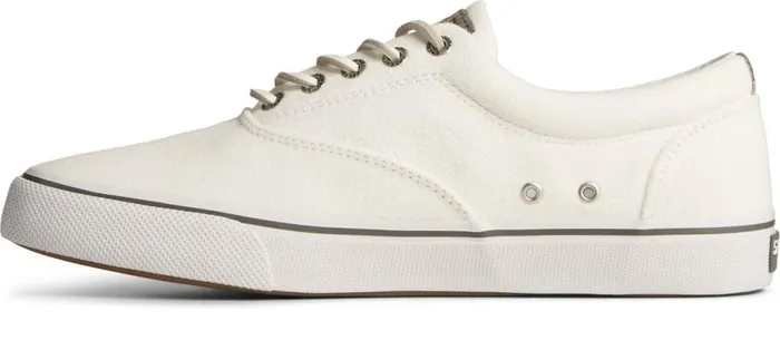 Men SeaCycled Striper II CVO Textile Sneaker White Sperry Sneakers Men SeaCycled Striper II CVO Textile Sneaker White Sperry Sneakers