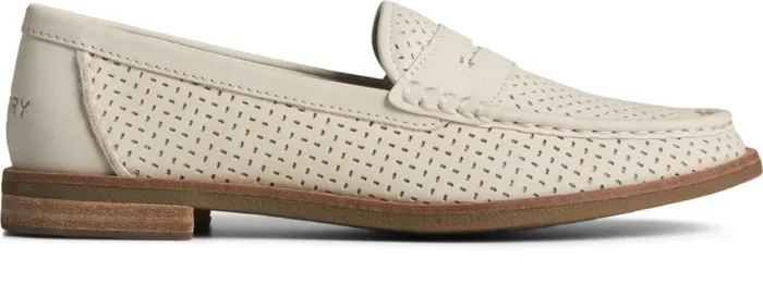 Men Seaport Perforated Penny Loafer Ivory Sperry Active