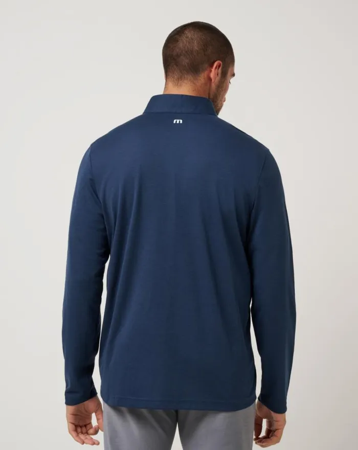 Men SEATTLE MARINERS TIME TO TAILGATE QUARTER ZIP Navy TravisMathew Quarter Zips