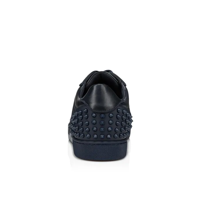 Men Seavaste 2 Varsimax Sneakers 8211 Calf Leather And Jersey Neo Rays 8211 Navy Blue Christian Louboutin Low Top Sneakers