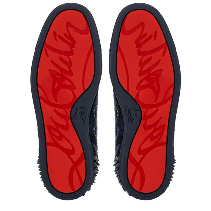 Men Seavaste 2 Varsimax Sneakers 8211 Calf Leather And Jersey Neo Rays 8211 Navy Blue Christian Louboutin Low Top Sneakers