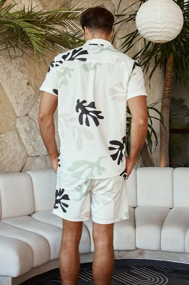 Men Sets Runaway The Label PARADISO SHIRT White Floral