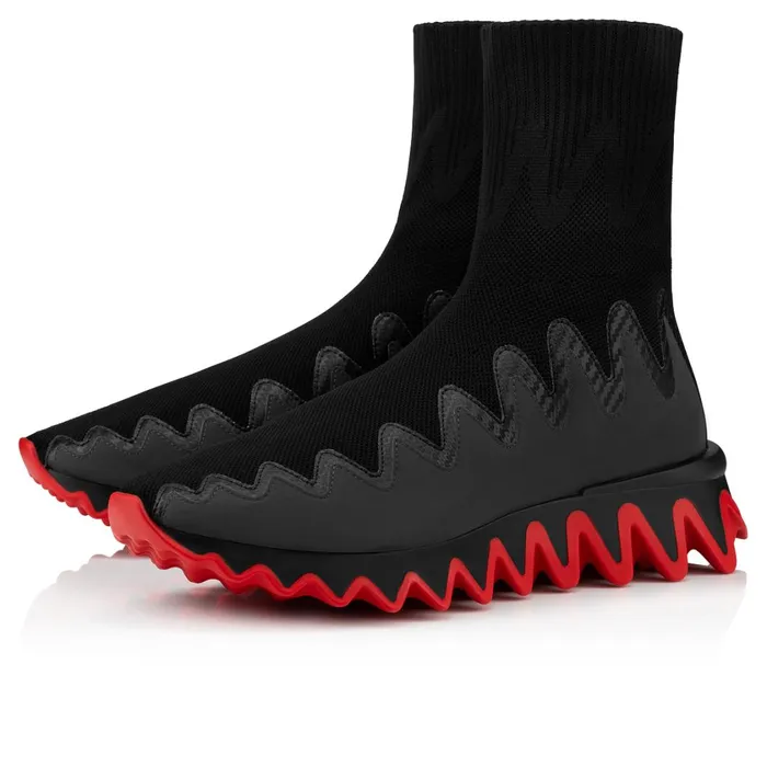 Men Sharky Sock Man Sneakers 8211 Mesh 8211 Black Black Christian Louboutin High Top Sneakers Men Sharky Sock Man Sneakers 8211 Mesh 8211 Black Black Christian Louboutin High Top Sneakers