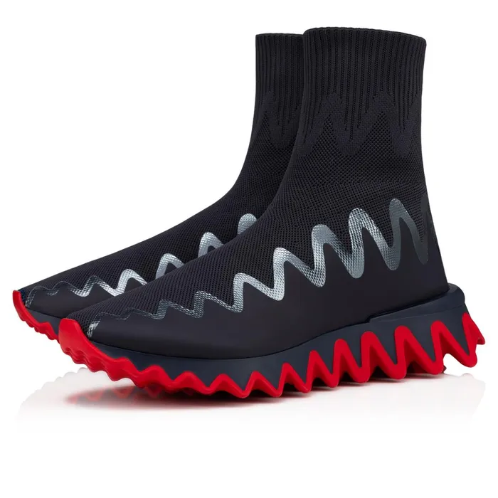 Men Sharky Sock Man Sneakers 8211 Mesh 8211 Rock Grey Christian Louboutin High Top Sneakers Men Sharky Sock Man Sneakers 8211 Mesh 8211 Rock Grey Christian Louboutin High Top Sneakers