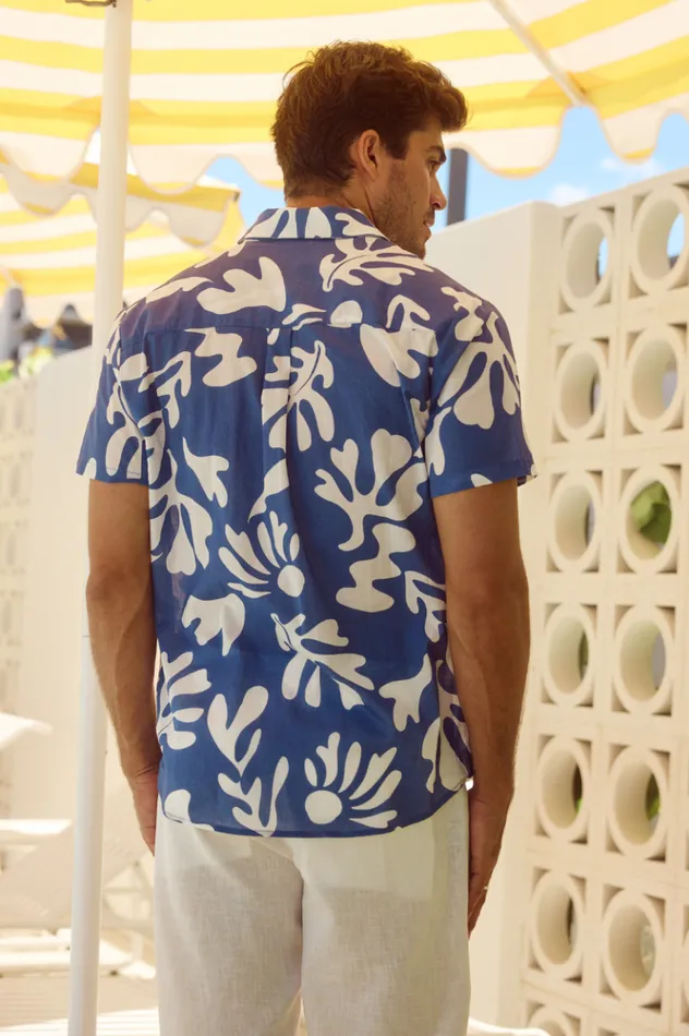 Men Shirts Runaway The Label BOTANICA SHIRT Steel