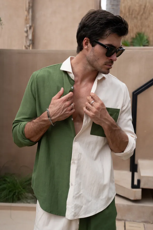 Men Shirts Runaway The Label CALEB SHIRT Khakisand