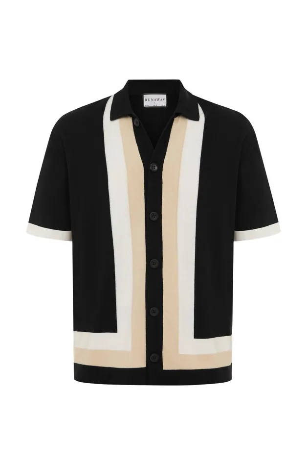Men Shirts Runaway The Label DARIUS SHIRT Black Multi