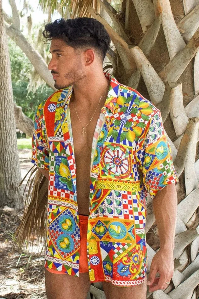 Men Shirts Runaway The Label DENNIS SHIRT Phaedra Print