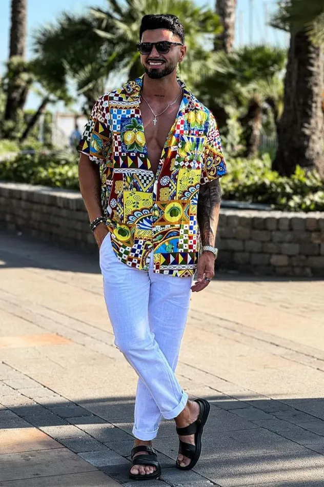 Men Shirts Runaway The Label DENNIS SHIRT Phaedra Print