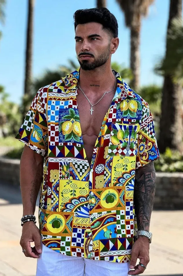Men Shirts Runaway The Label DENNIS SHIRT Phaedra Print