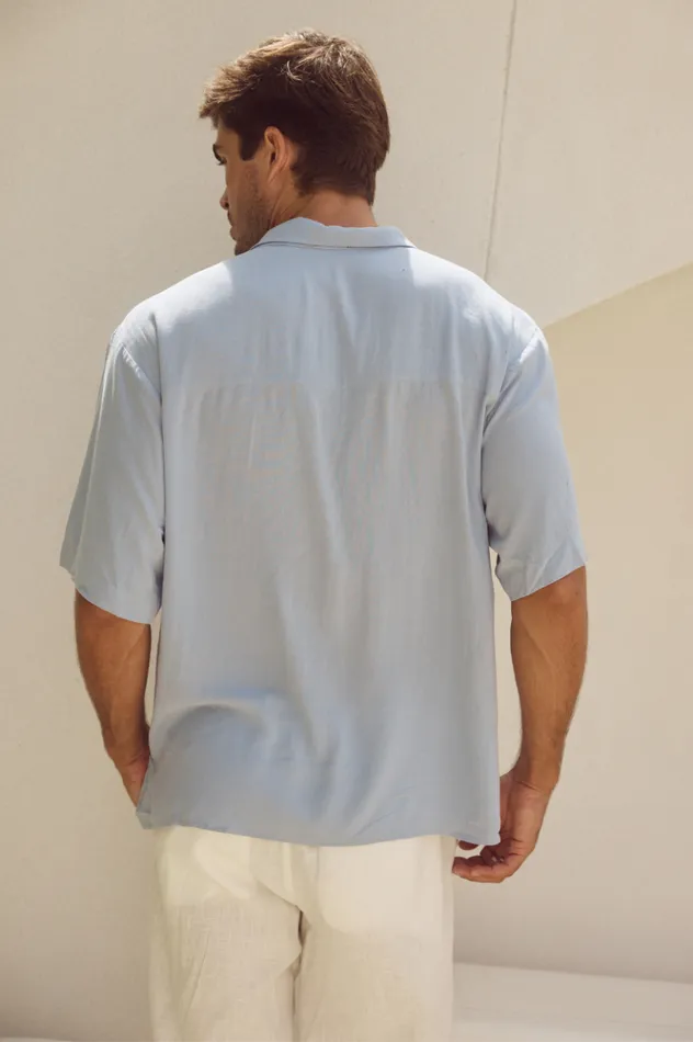 Men Shirts Runaway The Label JAYDEN SHIRT Blue