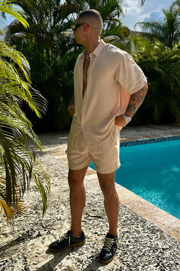 Men Shirts Runaway The Label JAYDEN SHIRT Sand