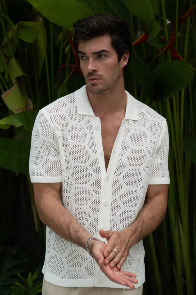 Men Shirts Runaway The Label KENETH SHIRT White