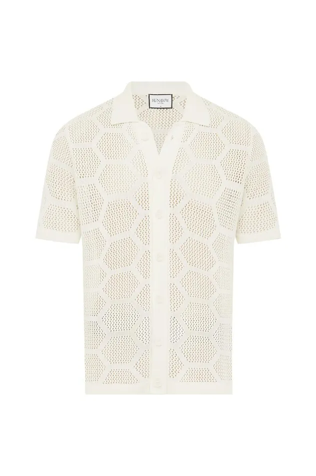 Men Shirts Runaway The Label KENETH SHIRT White