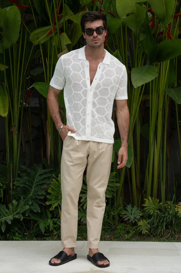 Men Shirts Runaway The Label KENETH SHIRT White