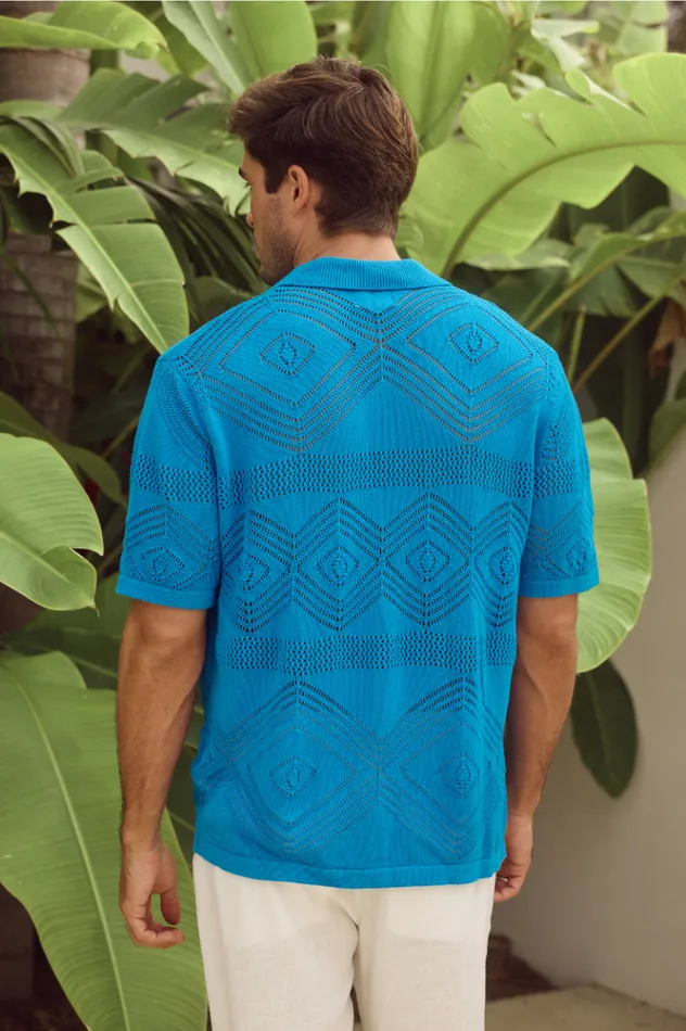 Men Shirts Runaway The Label LIAM SHIRT Blue