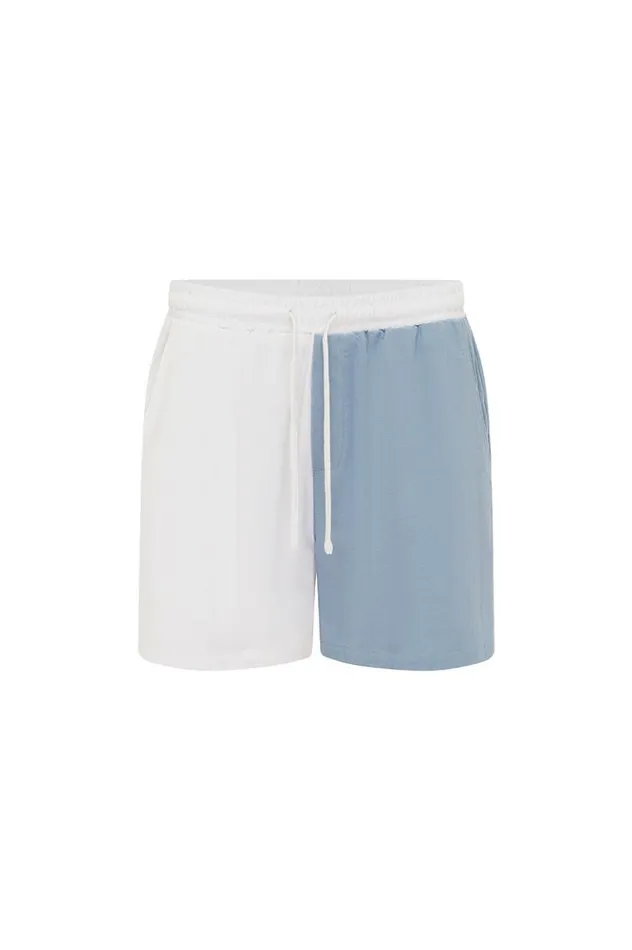 Men Shorts Runaway The Label CALEB SHORT Sky Bluewhite